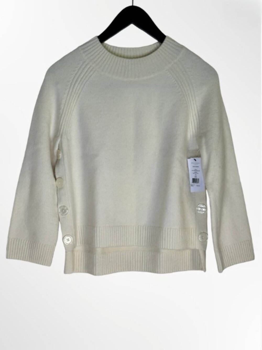 Equipment Blaise Alpaca Wool Cream Boxy Sweater XS
